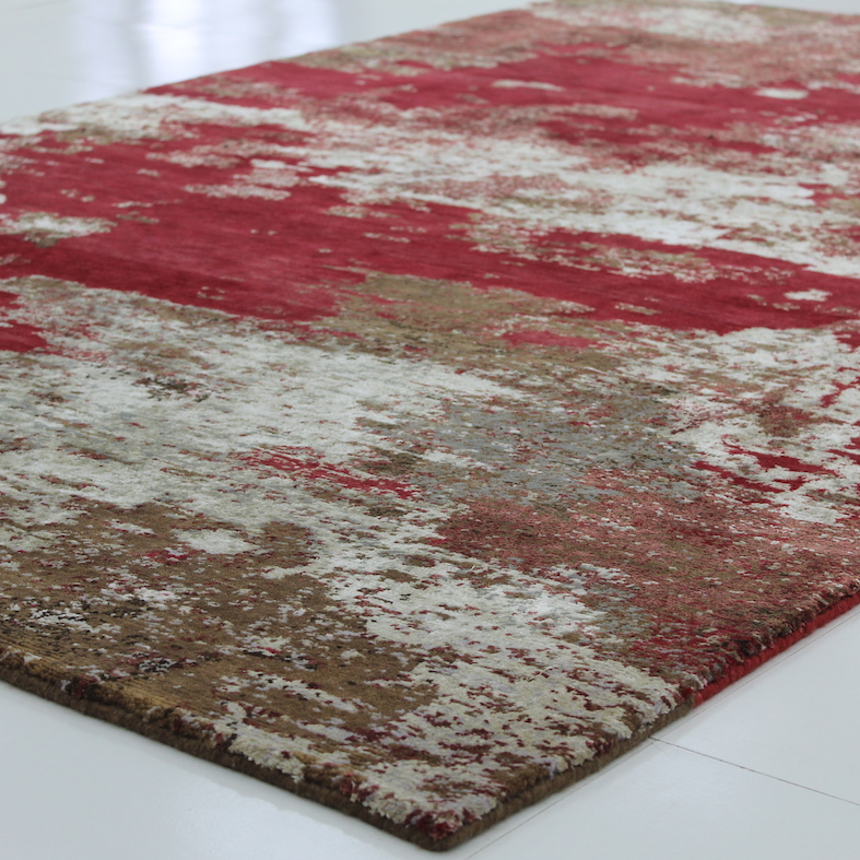 Modern red rug